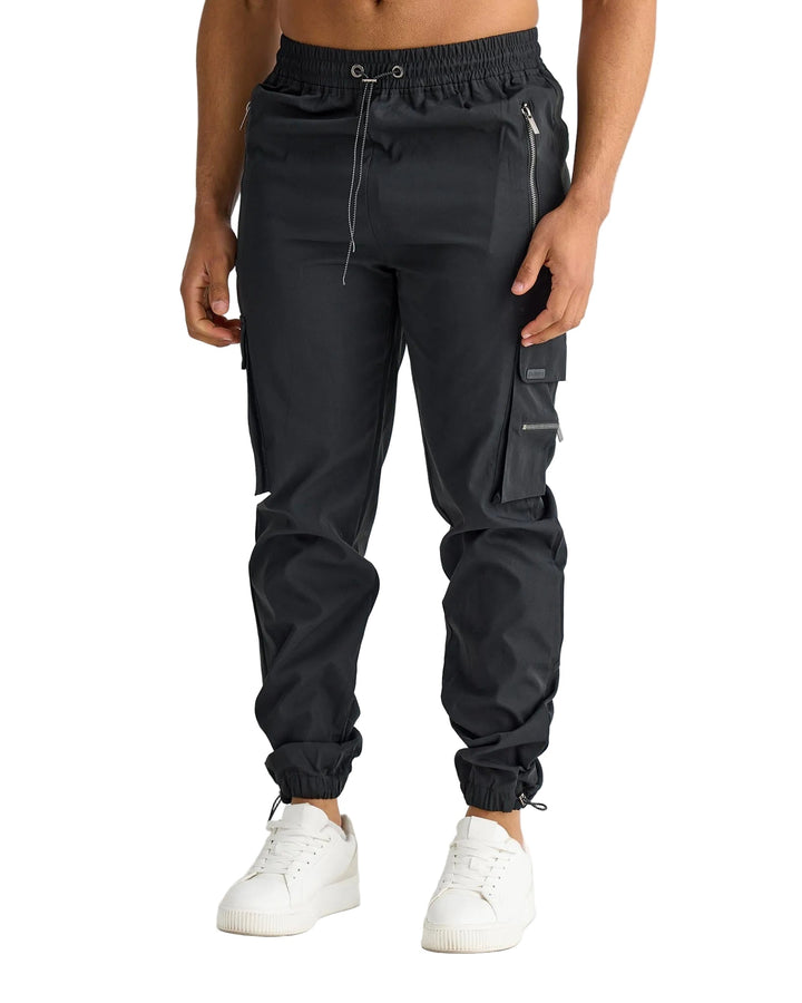 Louis - Pantalons Cargo Noirs