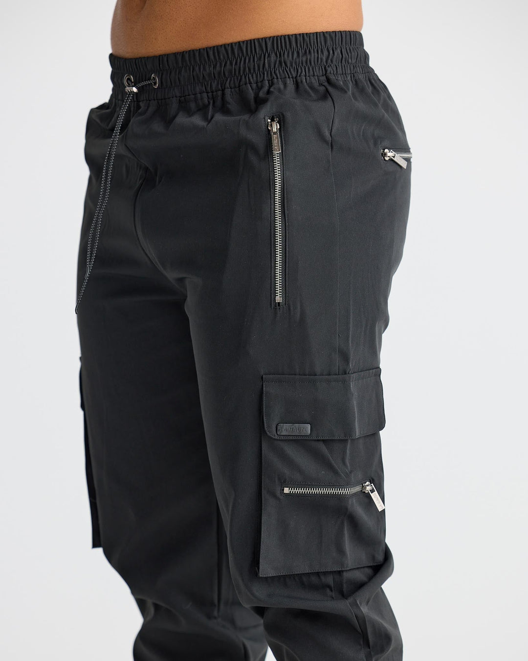 Louis - Pantalons Cargo Noirs