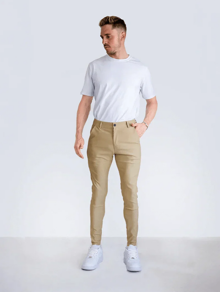 Pantalon Élastique Élégant