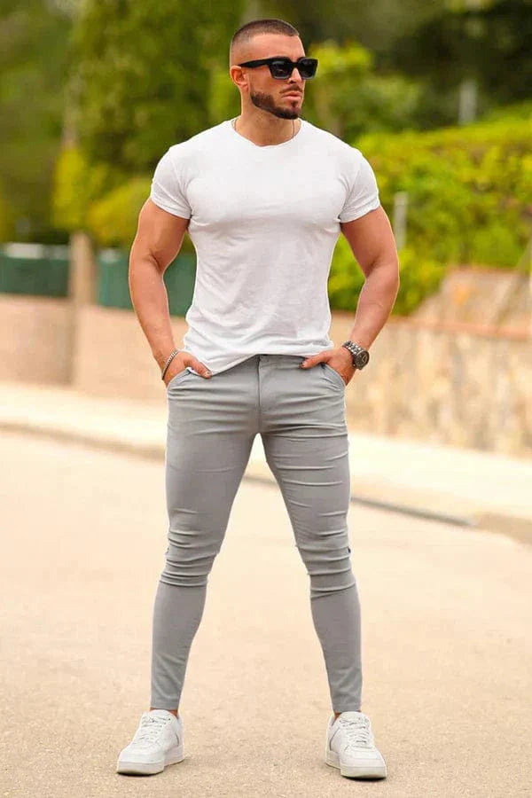Pantalon Élastique Élégant