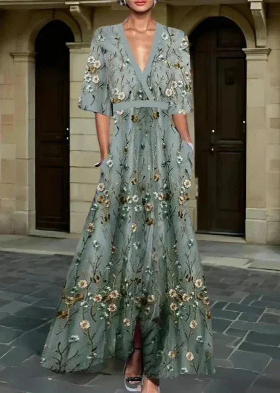 Rute - Robe maxi élégante avec motif floral