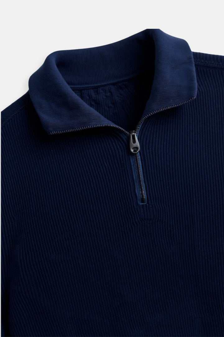 Sweater à Col Haut avec Fermeture Éclair