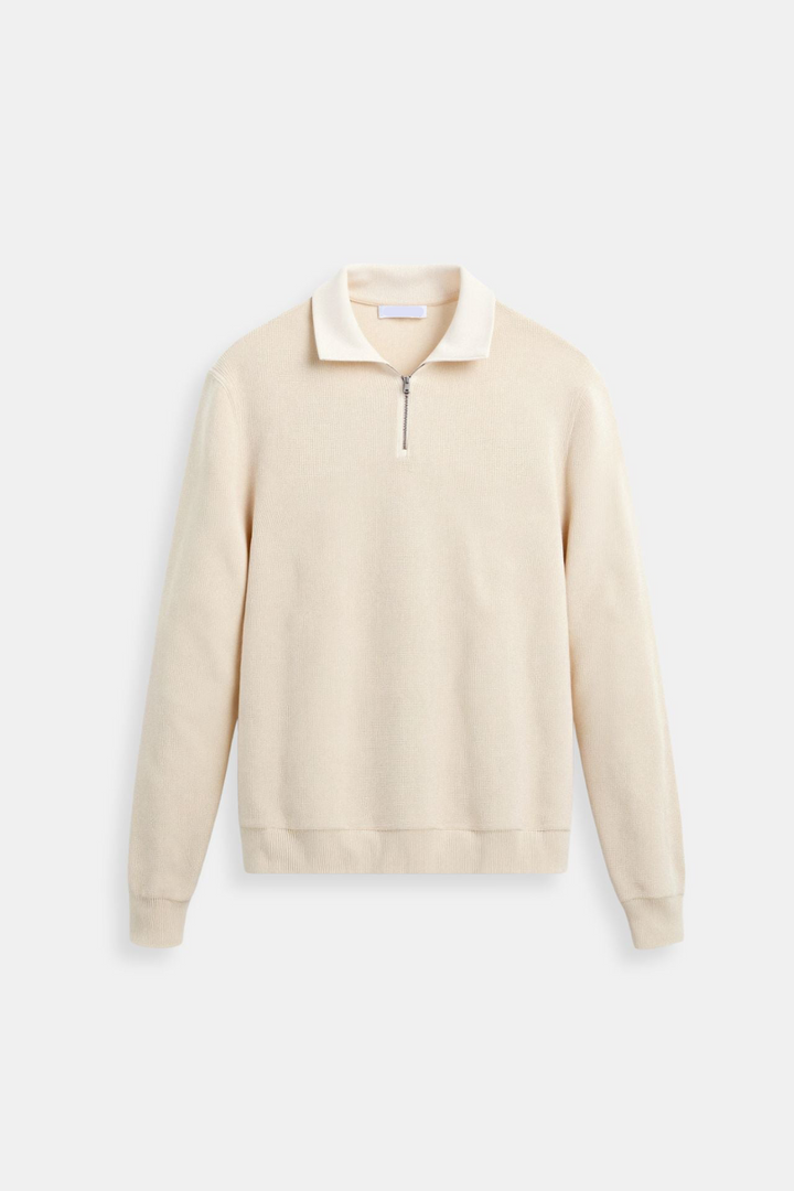 Sweater à Col Haut avec Fermeture Éclair