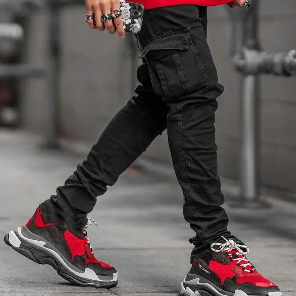 Jeans Cargo Street Élastiques