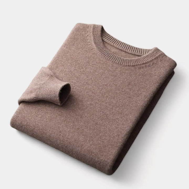 Gaston - Pull en Maille Mélangée avec Col Rond