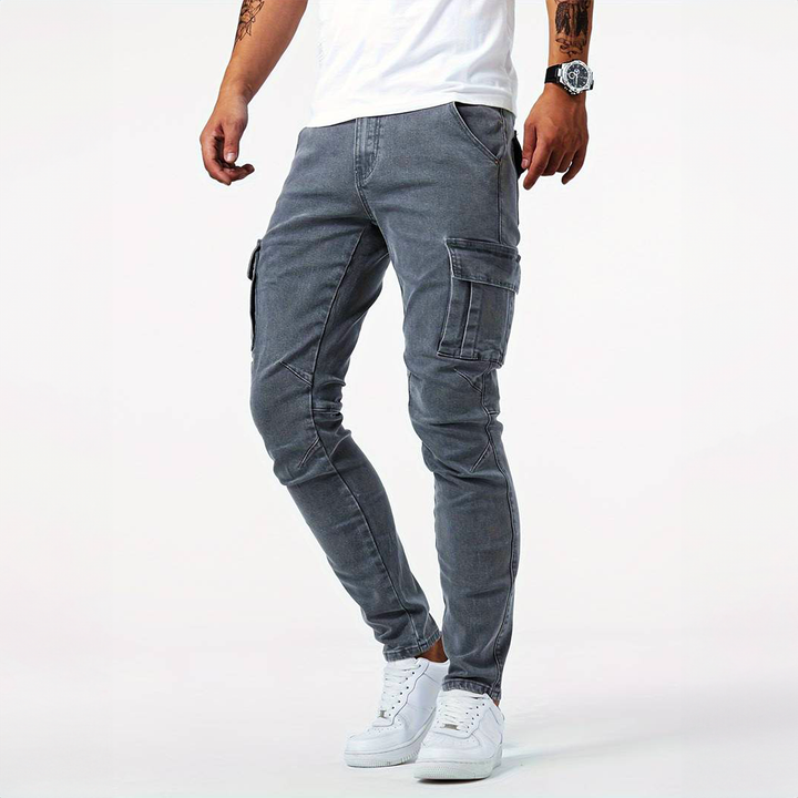 Jeans cargo extensibles
