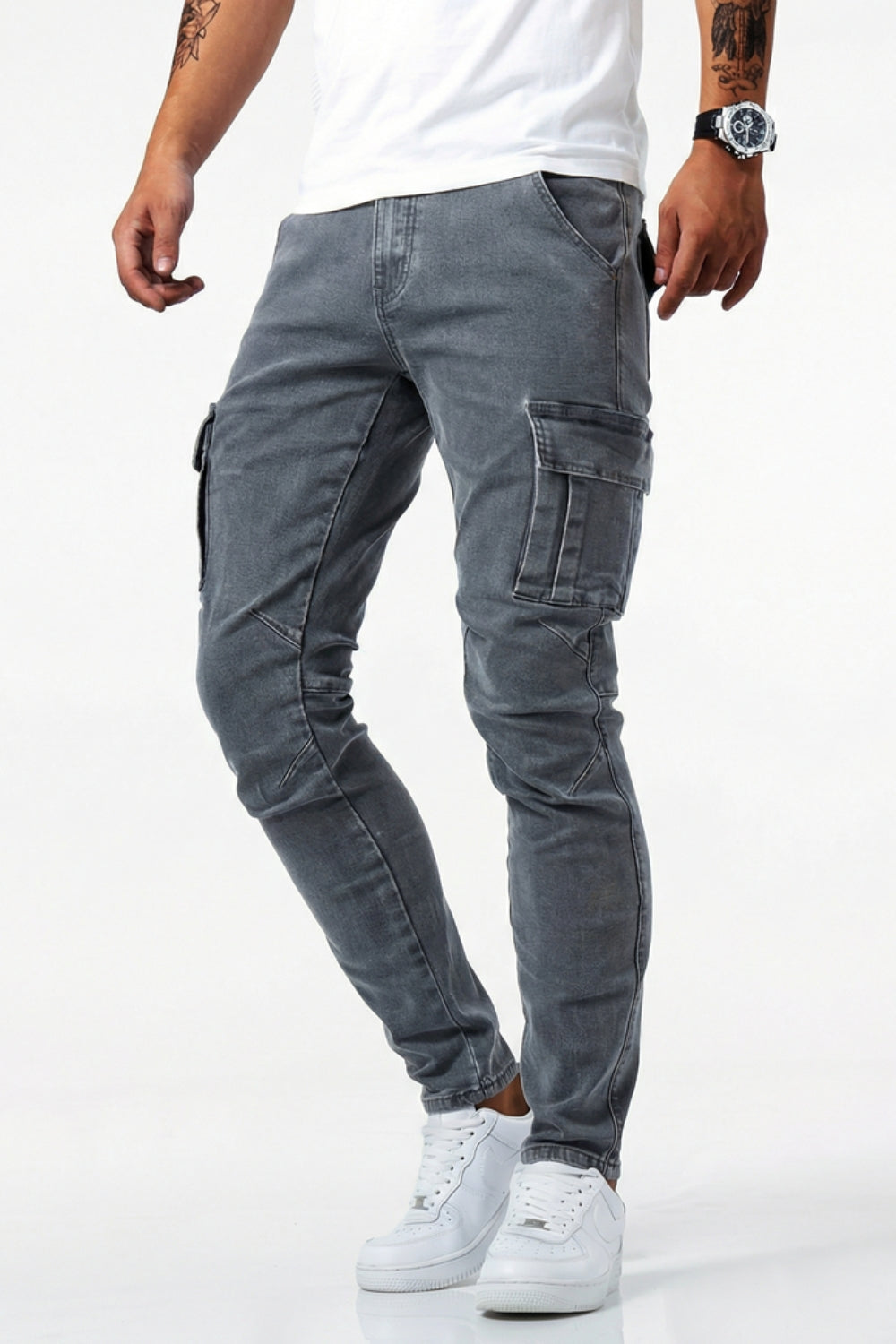 Olivier - Jeans Cargo Élastiques