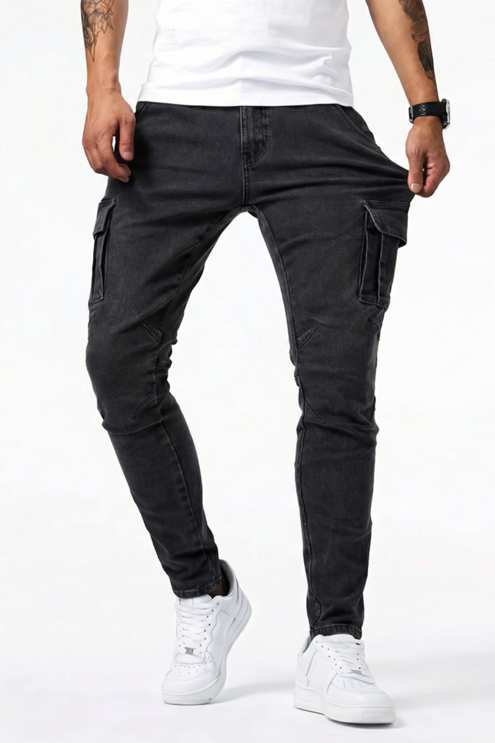 Olivier - Jeans Cargo Élastiques