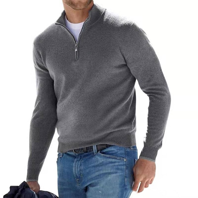 Hugo - Pull à Col Zippé
