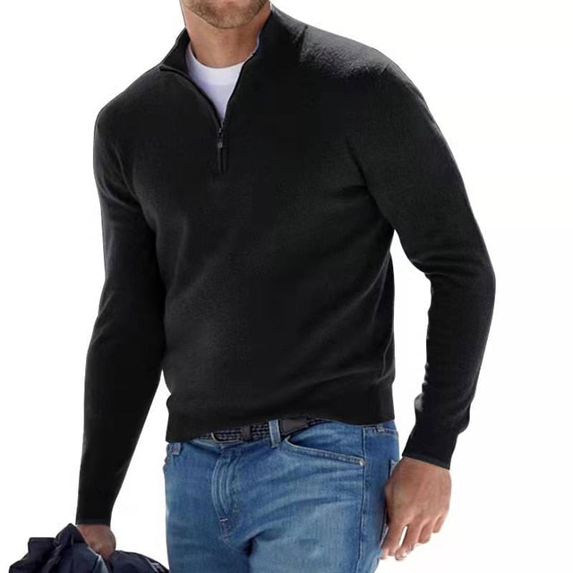 Hugo - Pull à Col Zippé