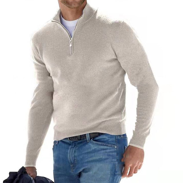 Hugo - Pull à Col Zippé