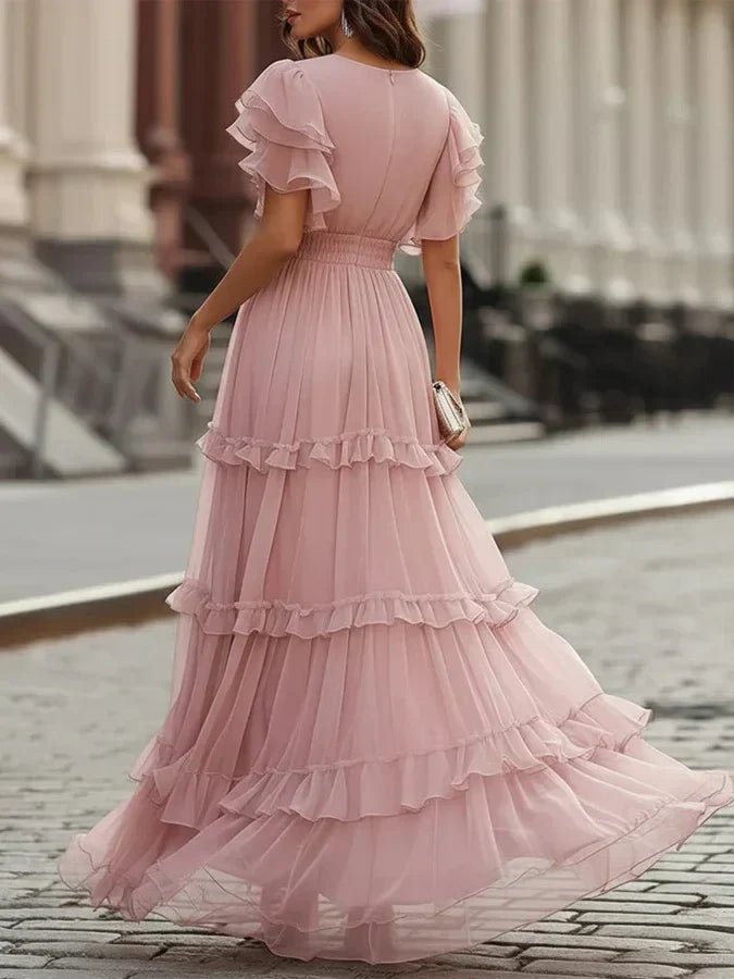 Zoe | Robe de Mariée Maxi Élégante Rose Clair