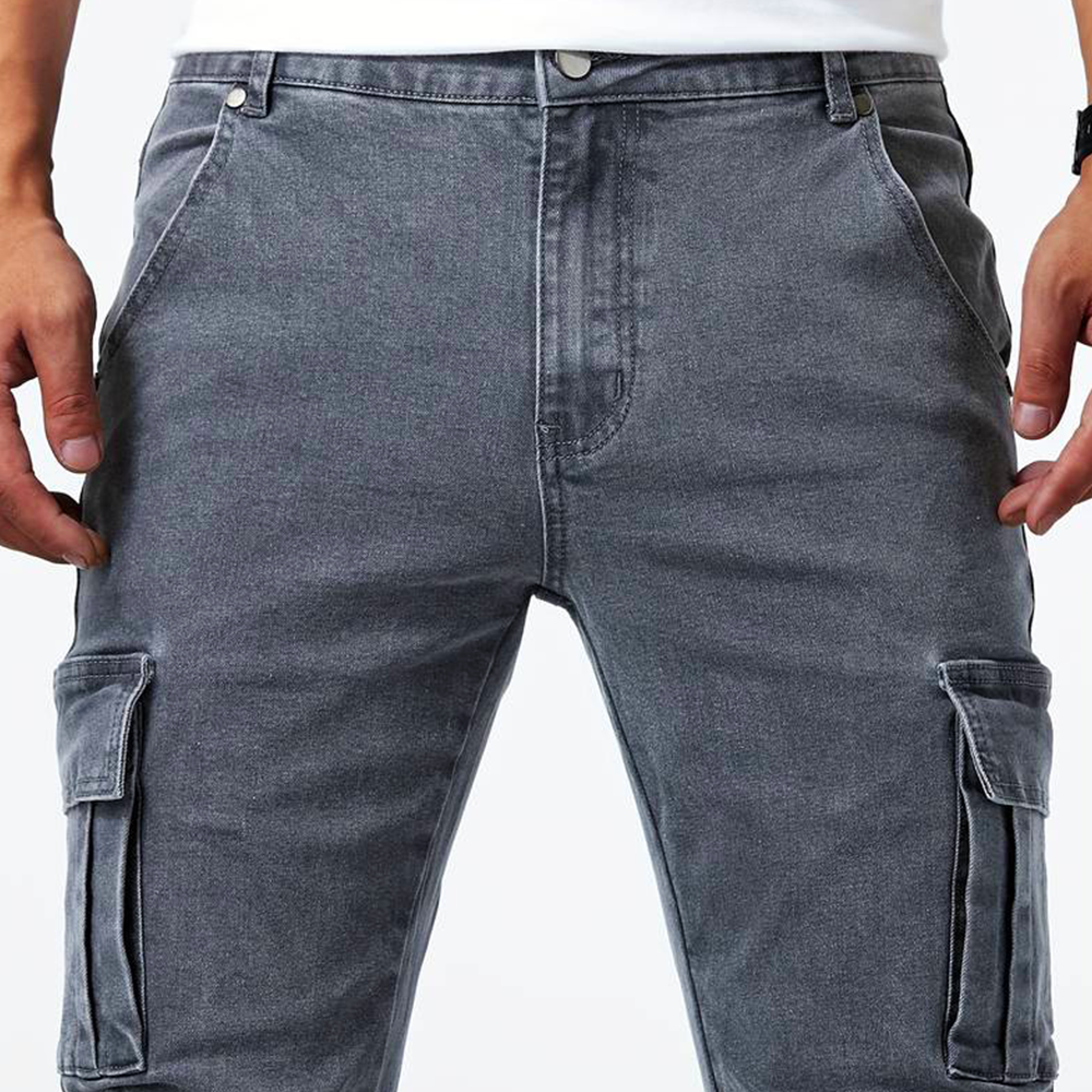 Jeans cargo extensibles