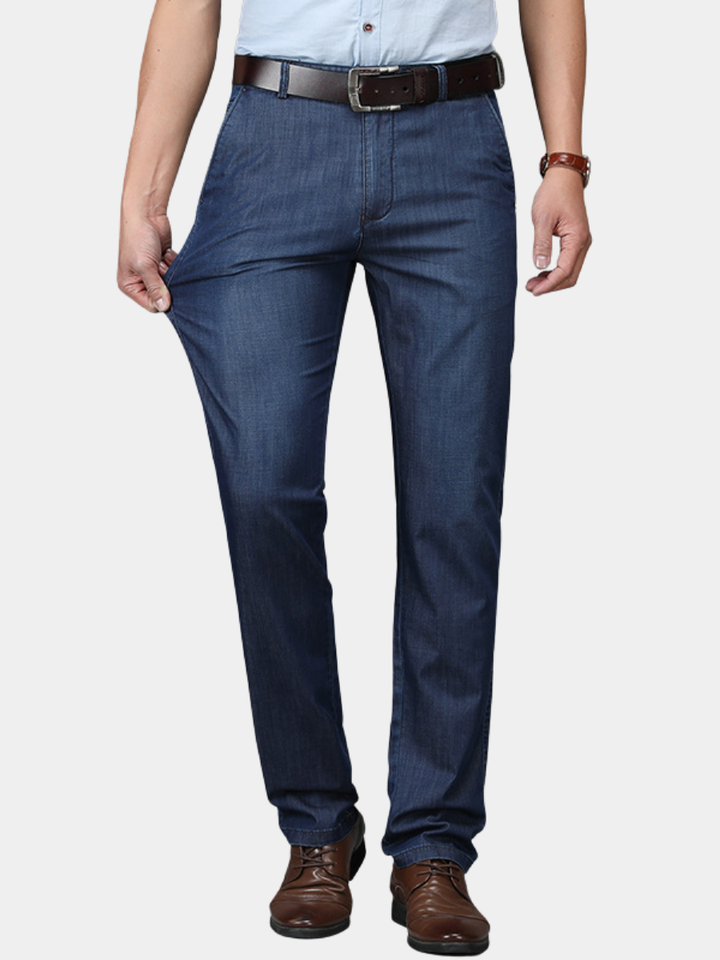 Jean Van Rekbaar Denim Avec Une Coupe Classique Pour Hommes