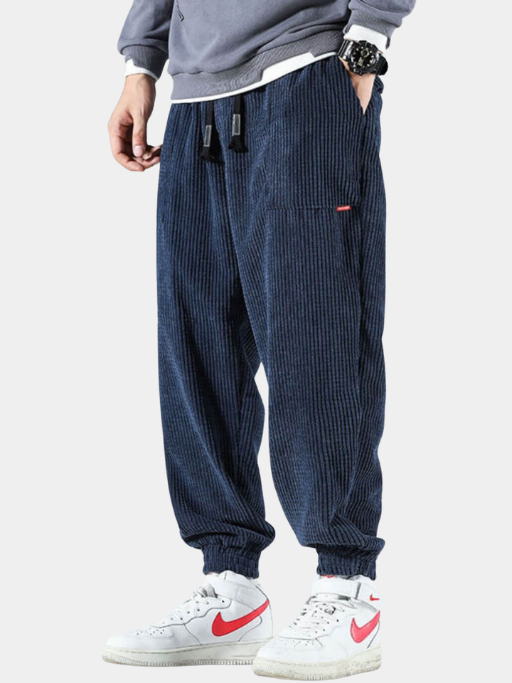Pantalon de Jogging en Velours Côtelé pour Hommes