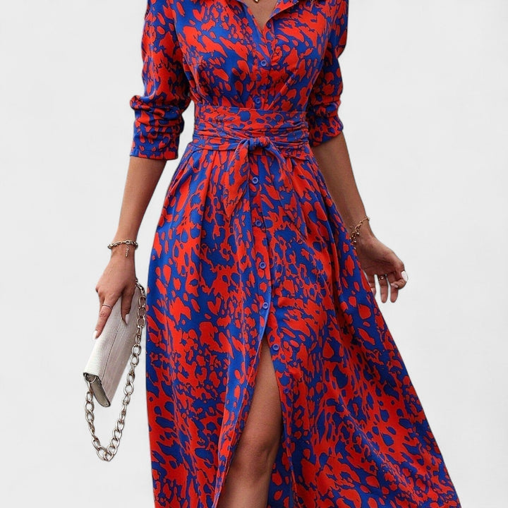 Bianca - Robe à motif animal
