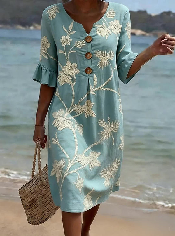 Robe fleurie décontractée pour tous les jours