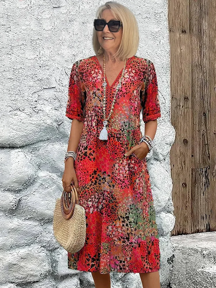 Lia - Robe Midi Femme