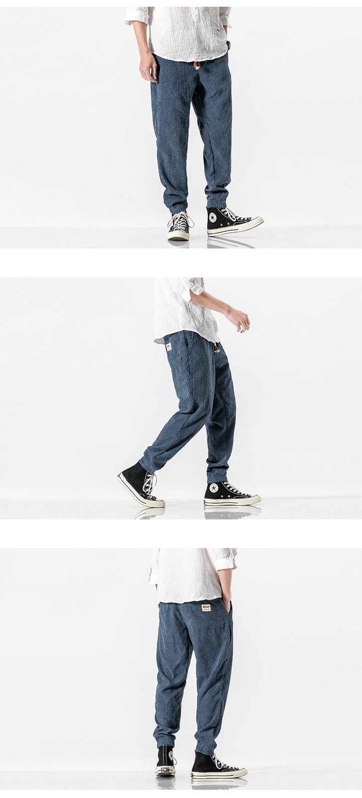 Florian - Pantalons Jogger en Velours