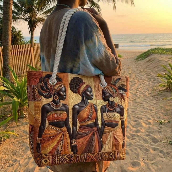 Sac de plage fait à la main | Melanin Queens Glow