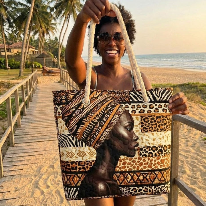 Sac de plage fait main | Reine de mélanine
